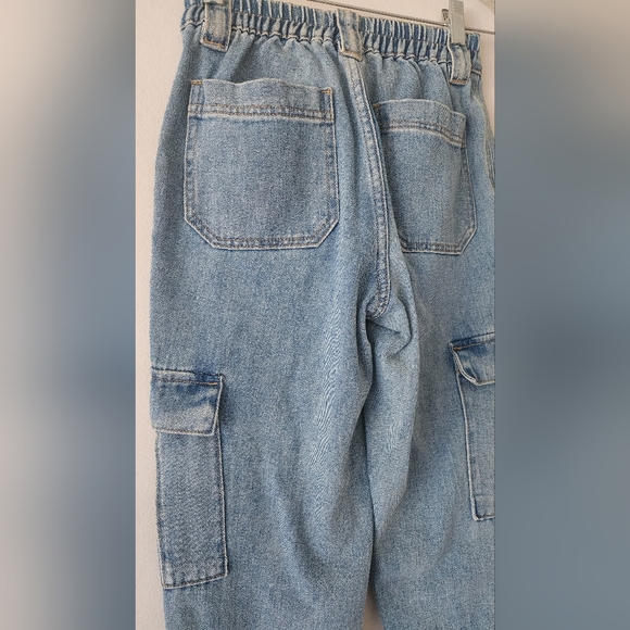 PacSun light denim Cargo Jeans-new w/o tags- x-small - Picture 3 of 4